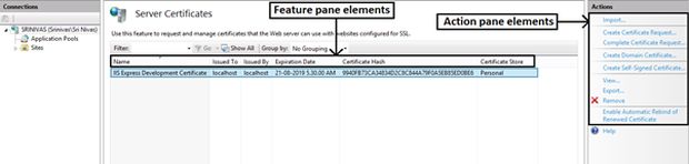 feature pane element